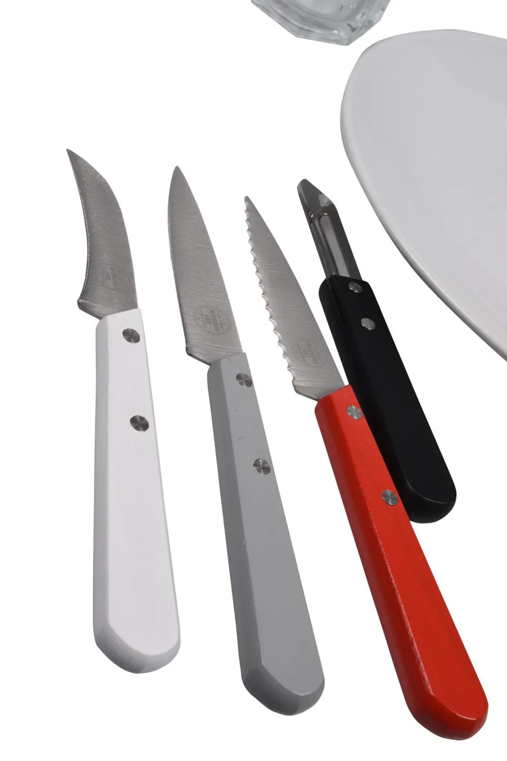 10 Pack Stainless Steel Knife Set with Beechwood Handles