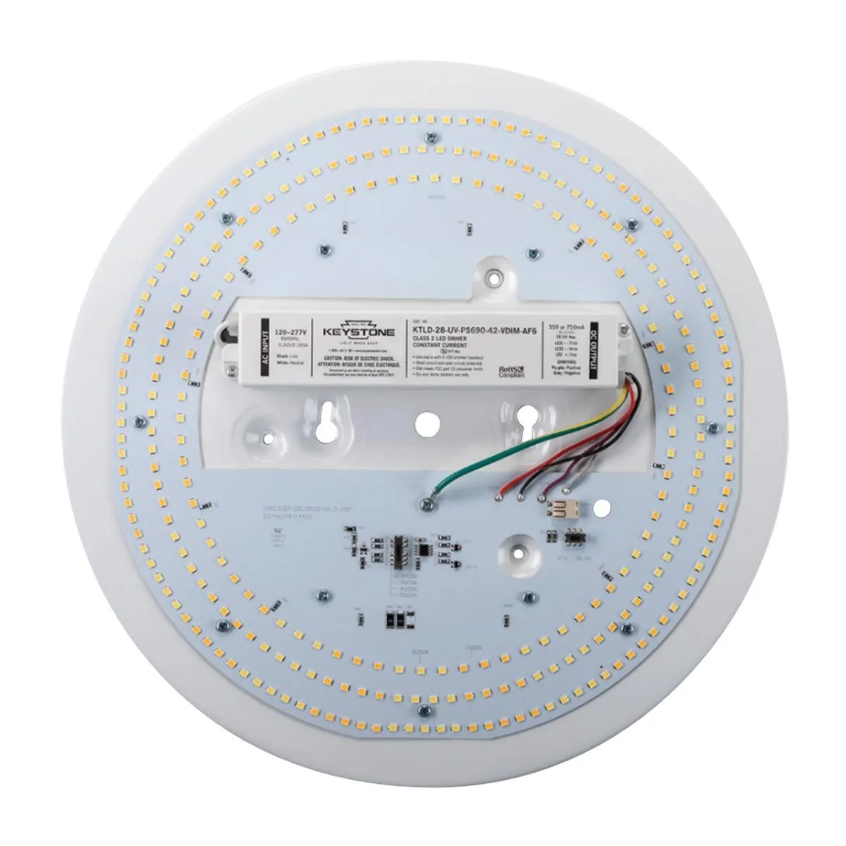 13" Circular LED Retrofit Kit, 21W|29W, 4200lm, Selectable 3000K to 5000K, 0-10V, 120-277V