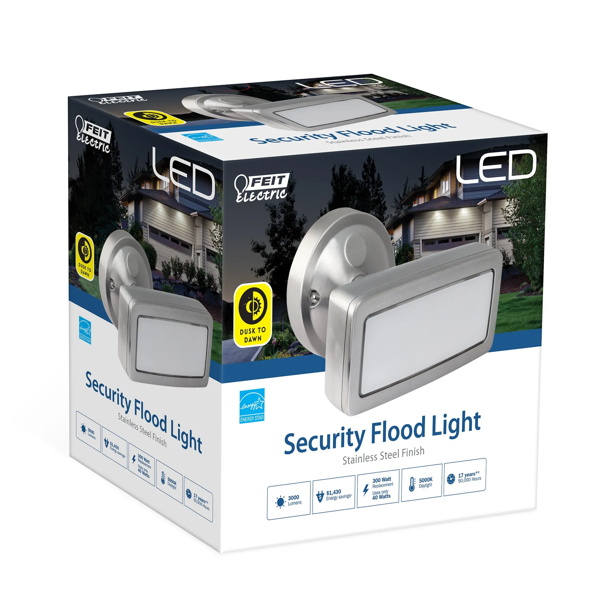 3000 Lumens 5000K Dusk to Dawn Single Head Security Light