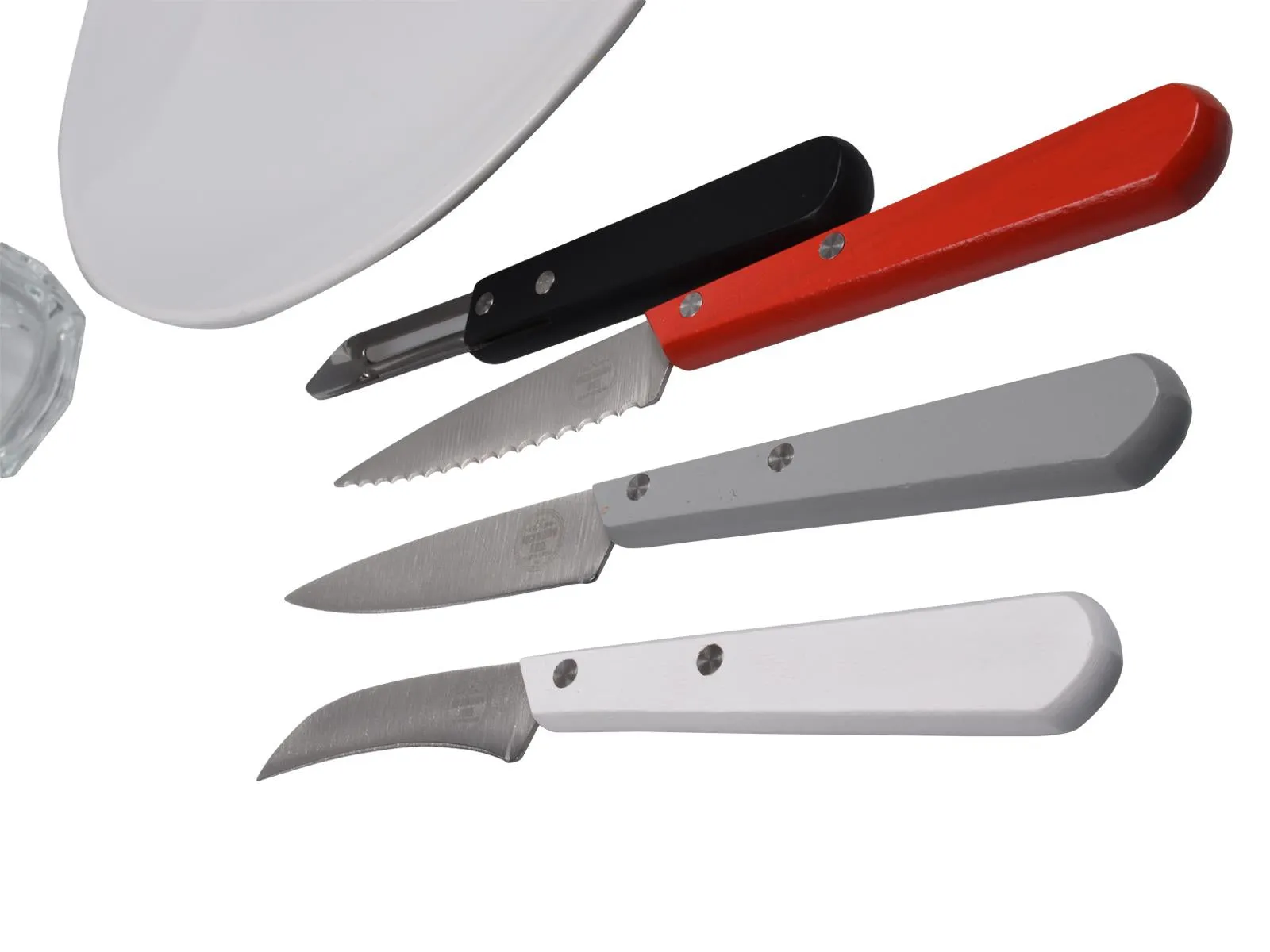 4 Piece Stainless Steel Knife Set with Beechwood Handles