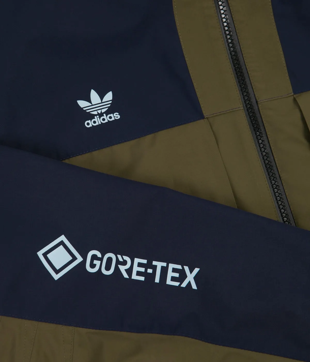 Adidas Gore Jacket - Legend Ink / Trace Olive / Ice Blue