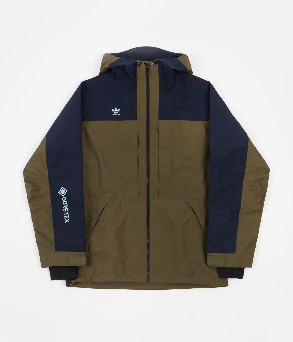 Adidas Gore Jacket - Legend Ink / Trace Olive / Ice Blue