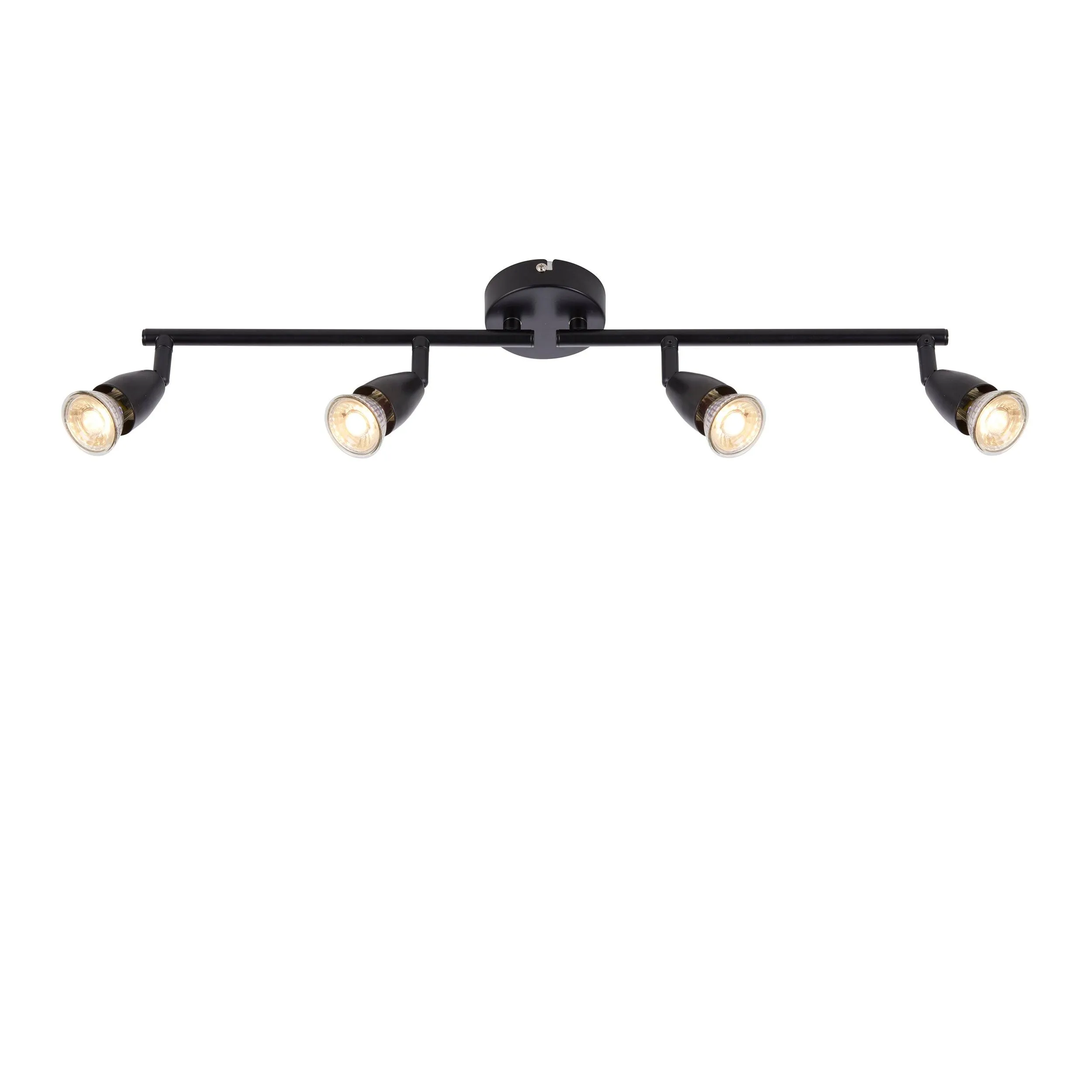 Amalfi 4 Light Black Bar Spotlight 35W - Adjustable