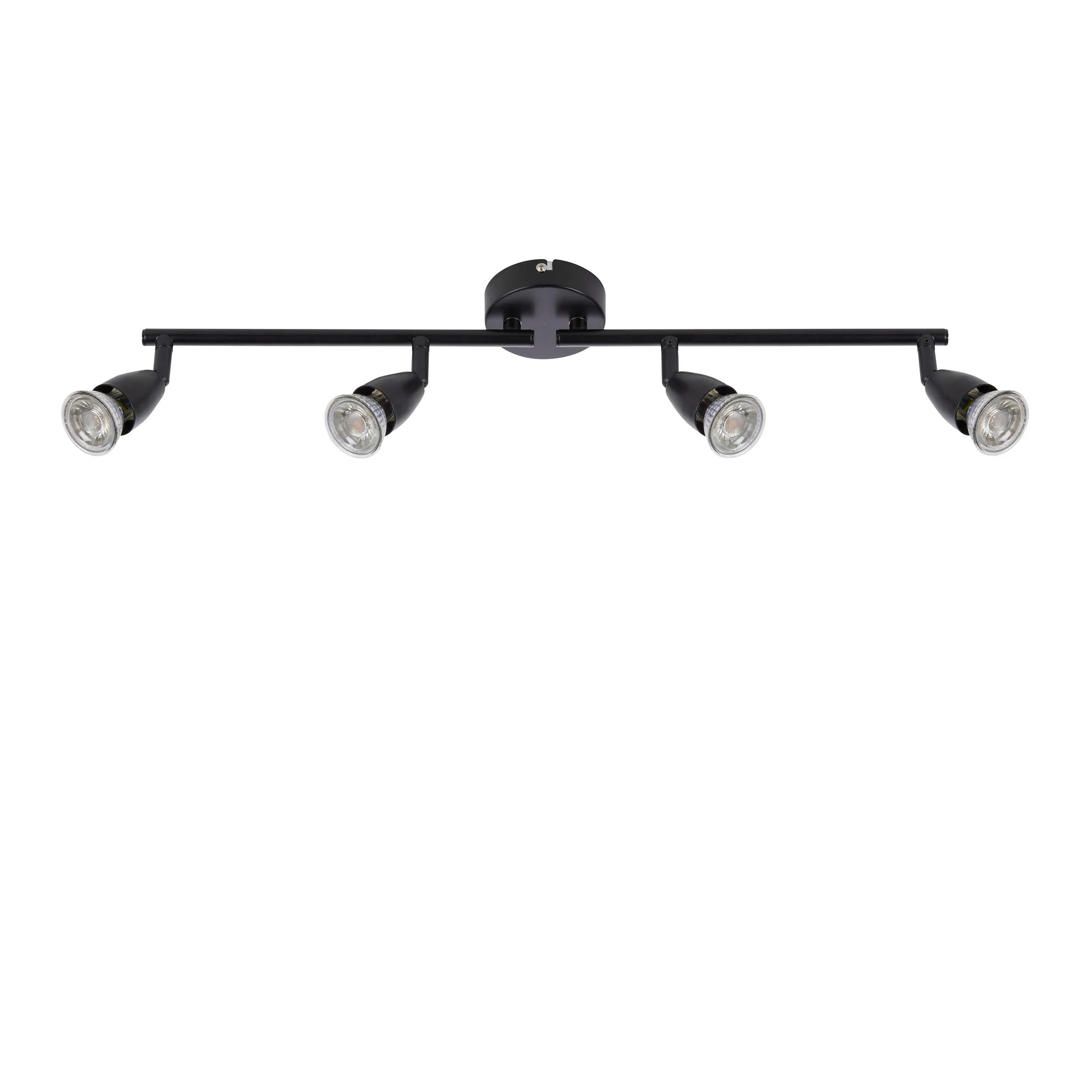 Amalfi 4 Light Black Bar Spotlight 35W - Adjustable