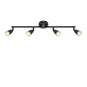 Amalfi 4 Light Black Bar Spotlight 35W - Adjustable