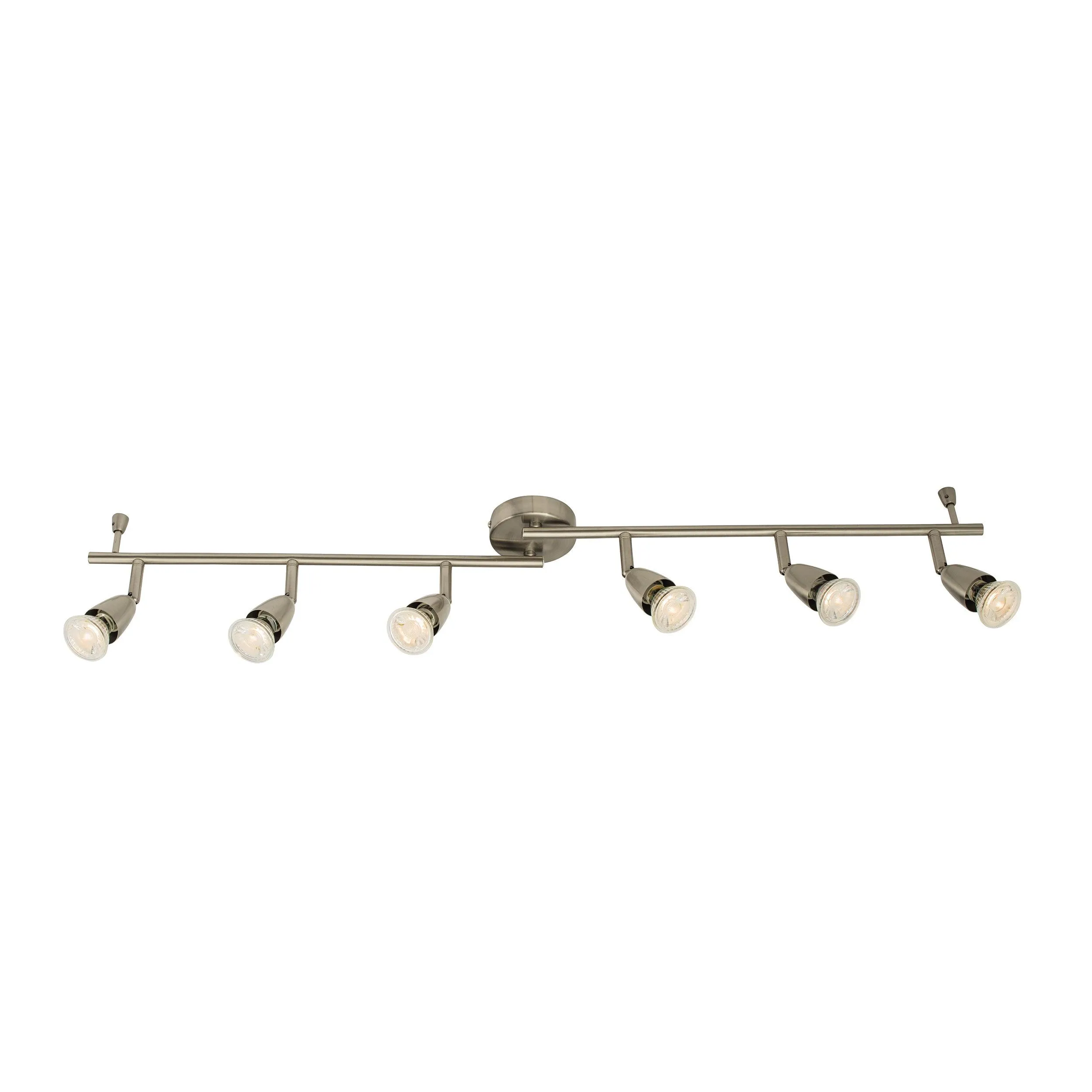 Amalfi 6 Light NIckel Bar Spotlight 35W