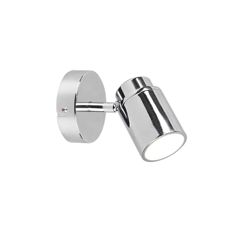 Angelo Wall/Ceiling Spotlight - Chrome/Black