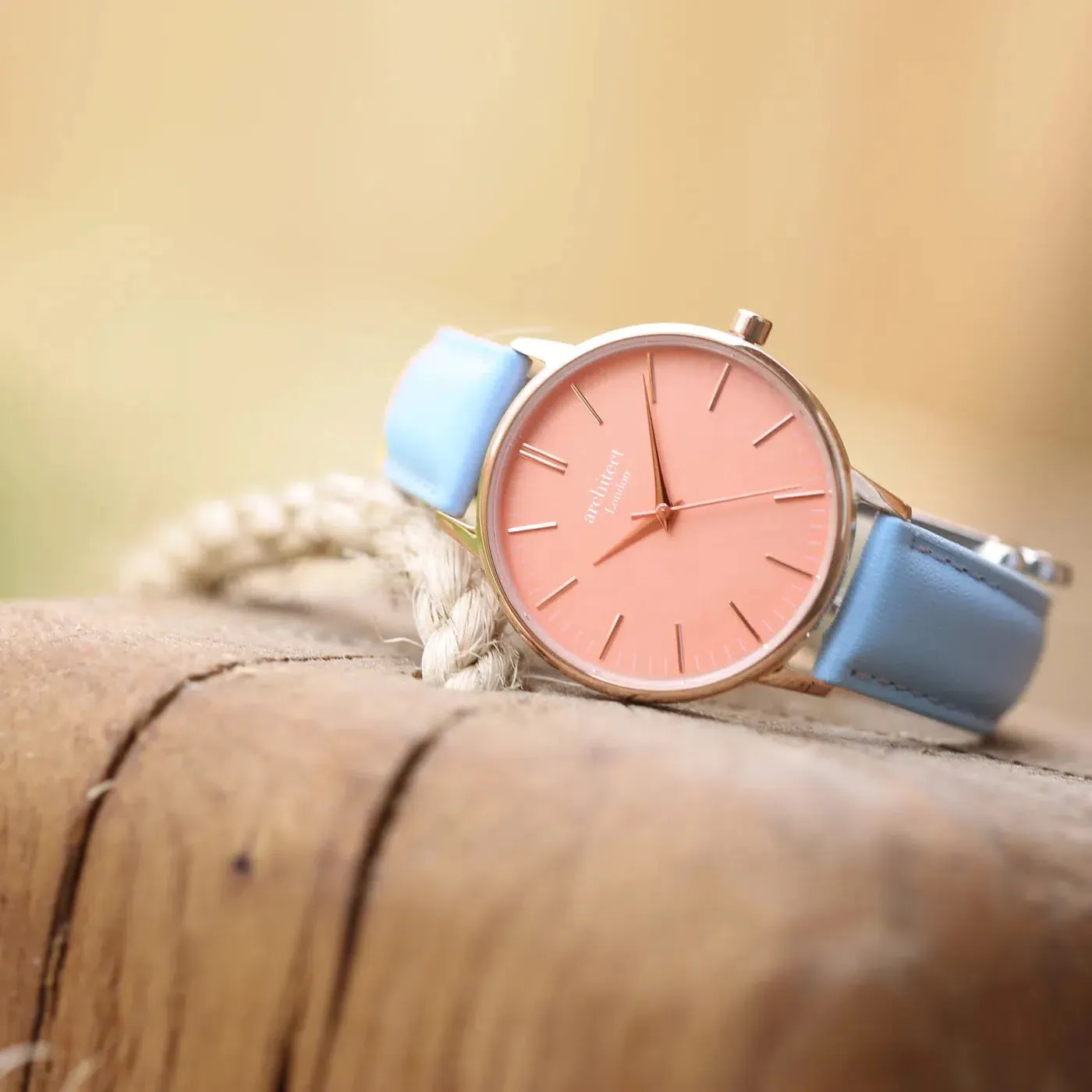 Architēct Coral Personalised Ladies Watch - Light Blue