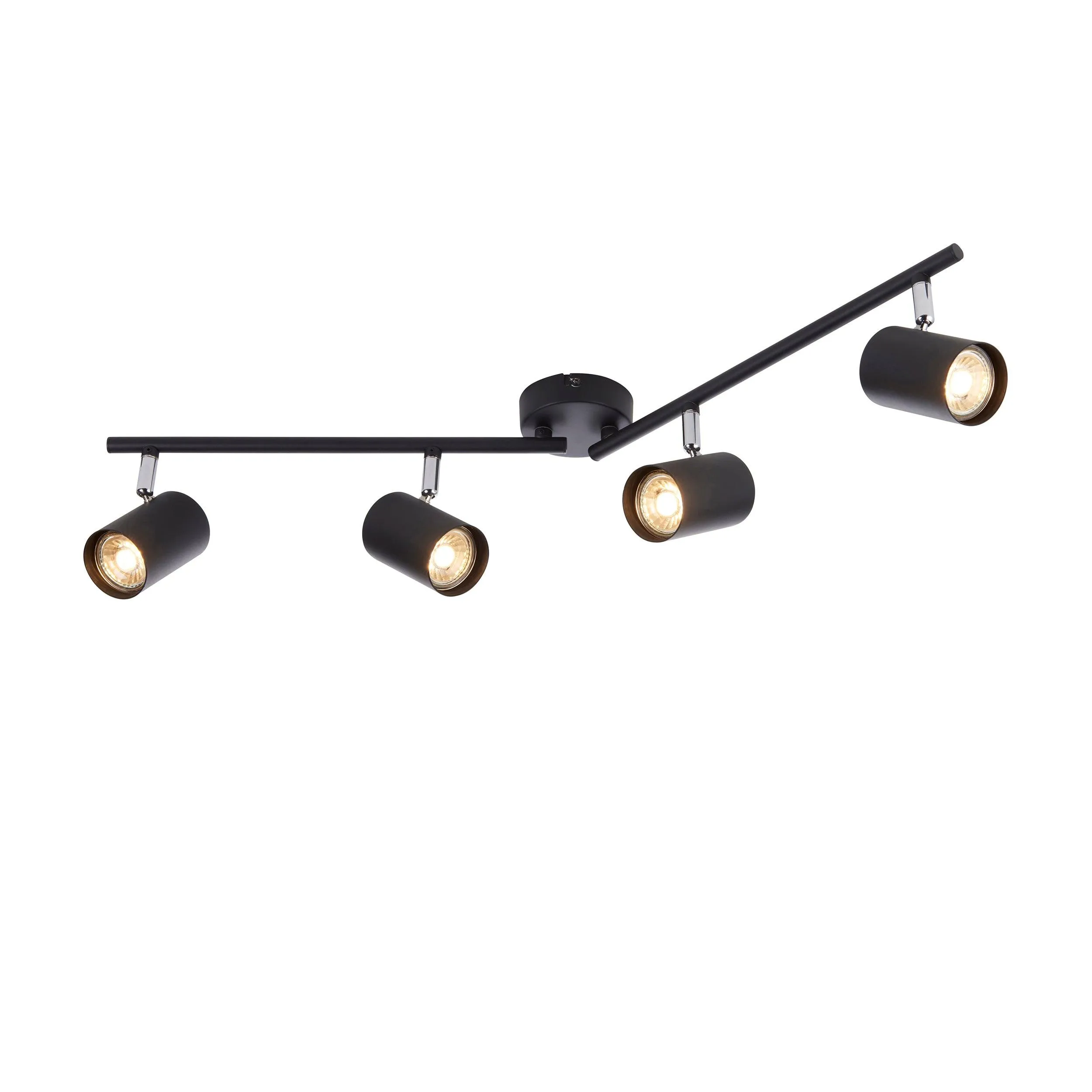 Arezzo 4 Light Black Bar Spotlight 35W