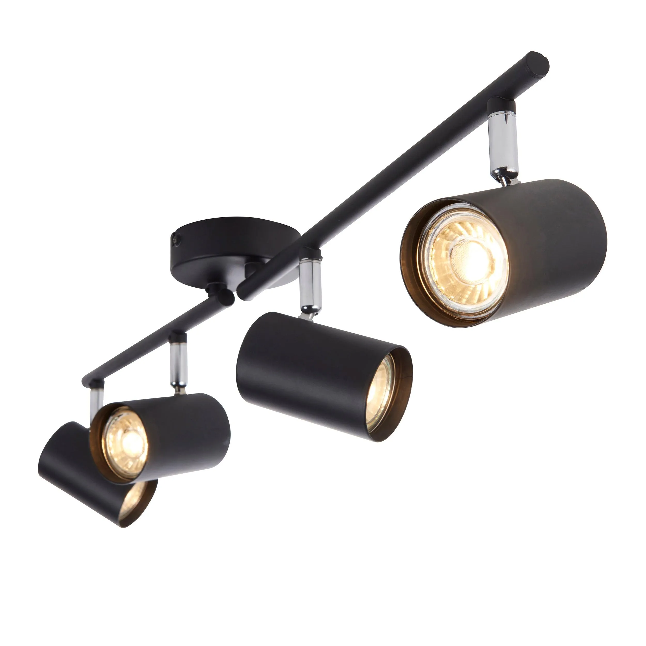 Arezzo 4 Light Black Bar Spotlight 35W