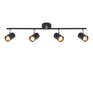 Arezzo 4 Light Black Bar Spotlight 35W