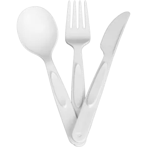 beyondGREEN Plant-Based Disposable Cutlery Utensils – 70 Spoons, 70 Forks, 70 Knives (210 total) - Unwrapped