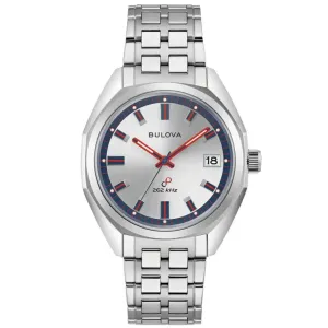 Bulova Jet Star Automatic Men's Silver Watch 96K112