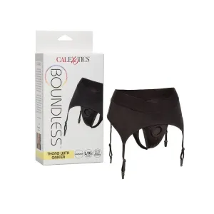 Calexotics Boundless Thong with Garter Large/X-Large