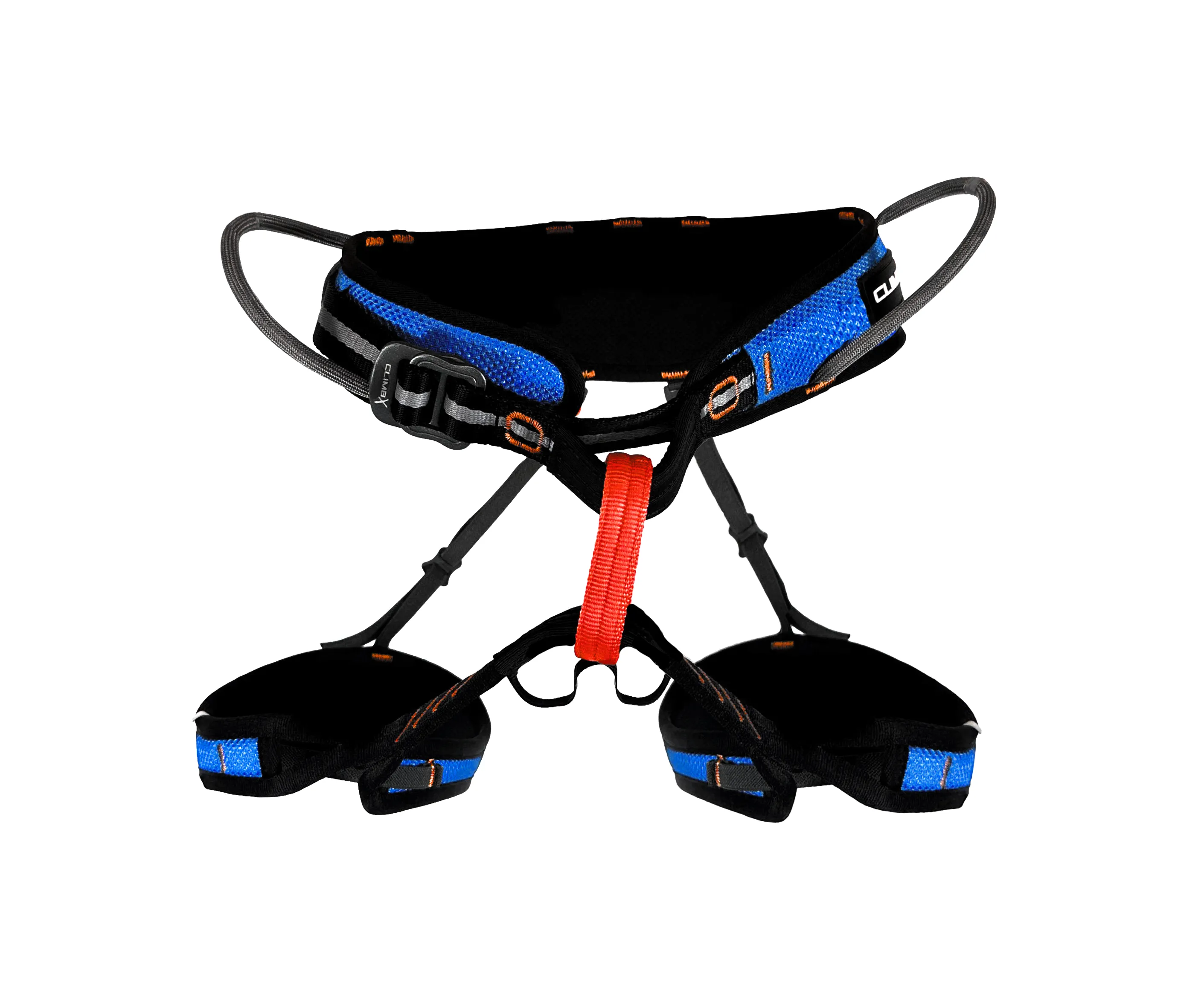 ClimbX Pilot Elasticated Strap Harness and Belay Set