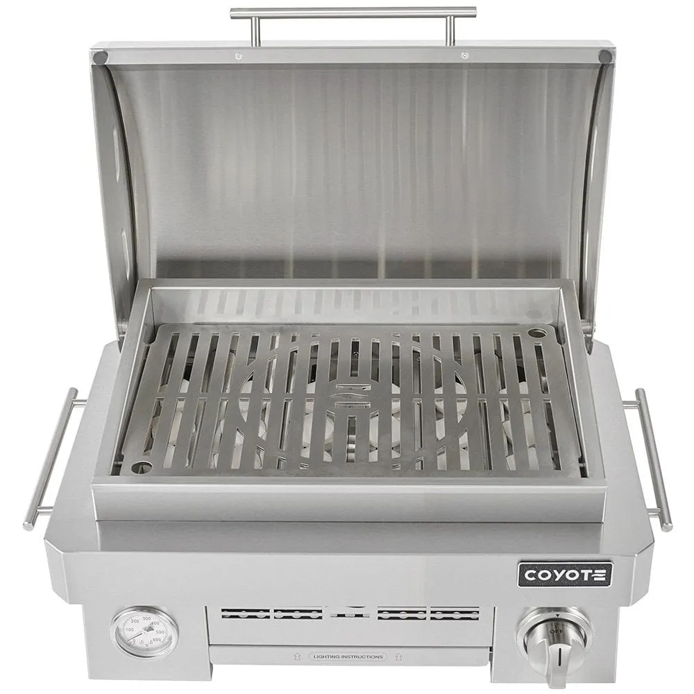 Coyote 25-inch Stainless Steel Portable LP Gas Grill C1PORTLP