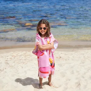 Dock & Bay Kids Poncho - Flamboyant Flamingos