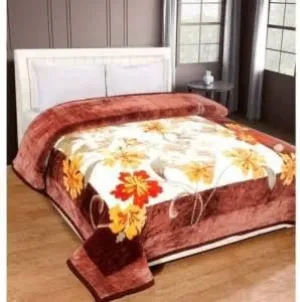 ELSTONE Home Luxurious Blanket Double Bed for Heavy Winter, Mink Blanket (220 X 240 Cm) Lightweight Pack of 1, Specially for Diwali Gift Multicolor-06