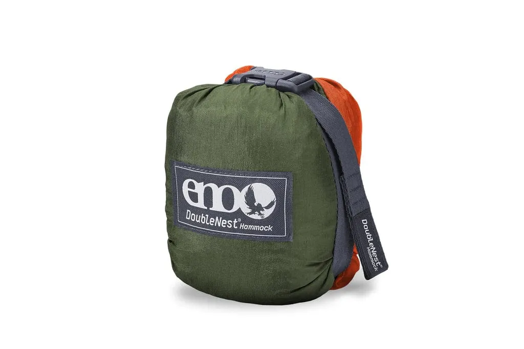 ENO DoubleNest Hammock - Olive/Orange