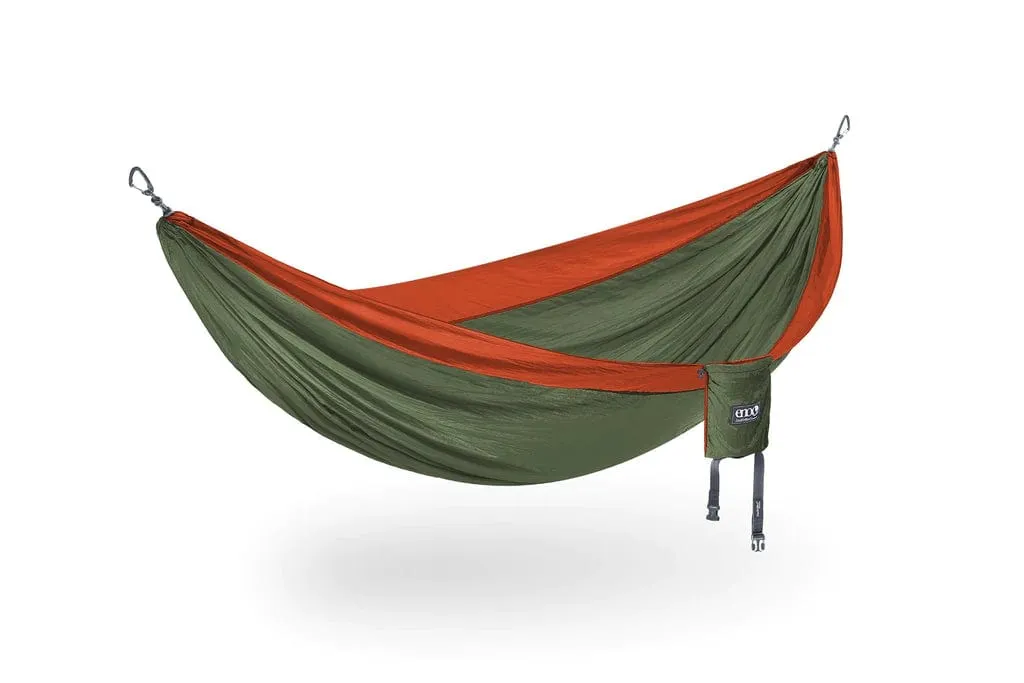 ENO DoubleNest Hammock - Olive/Orange