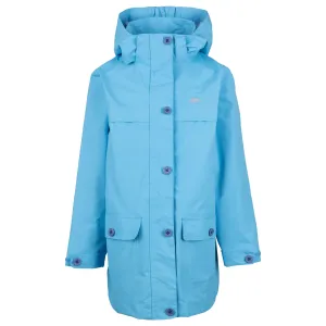 Fairly Girls Unpadded Lined Waterproof Jacket in Blue Sky