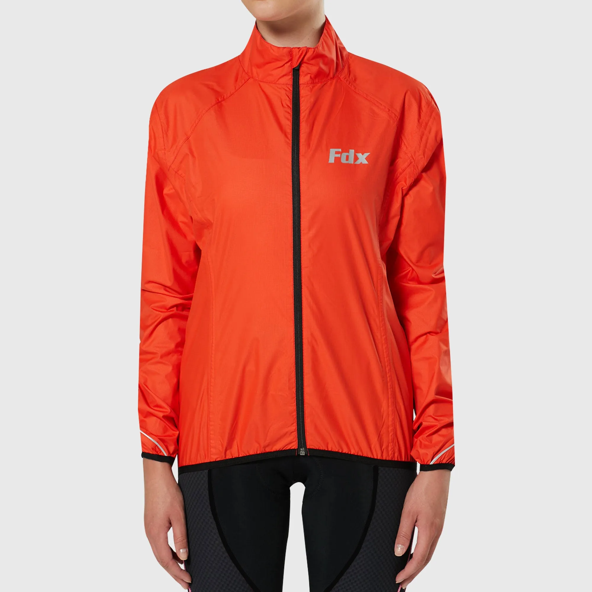 Fdx J20 Red Women's & Girl's Windproof & Waterproof Cycling Jacket