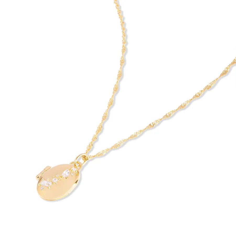 Glimmer Petite 14K Gold Vermeil Necklace