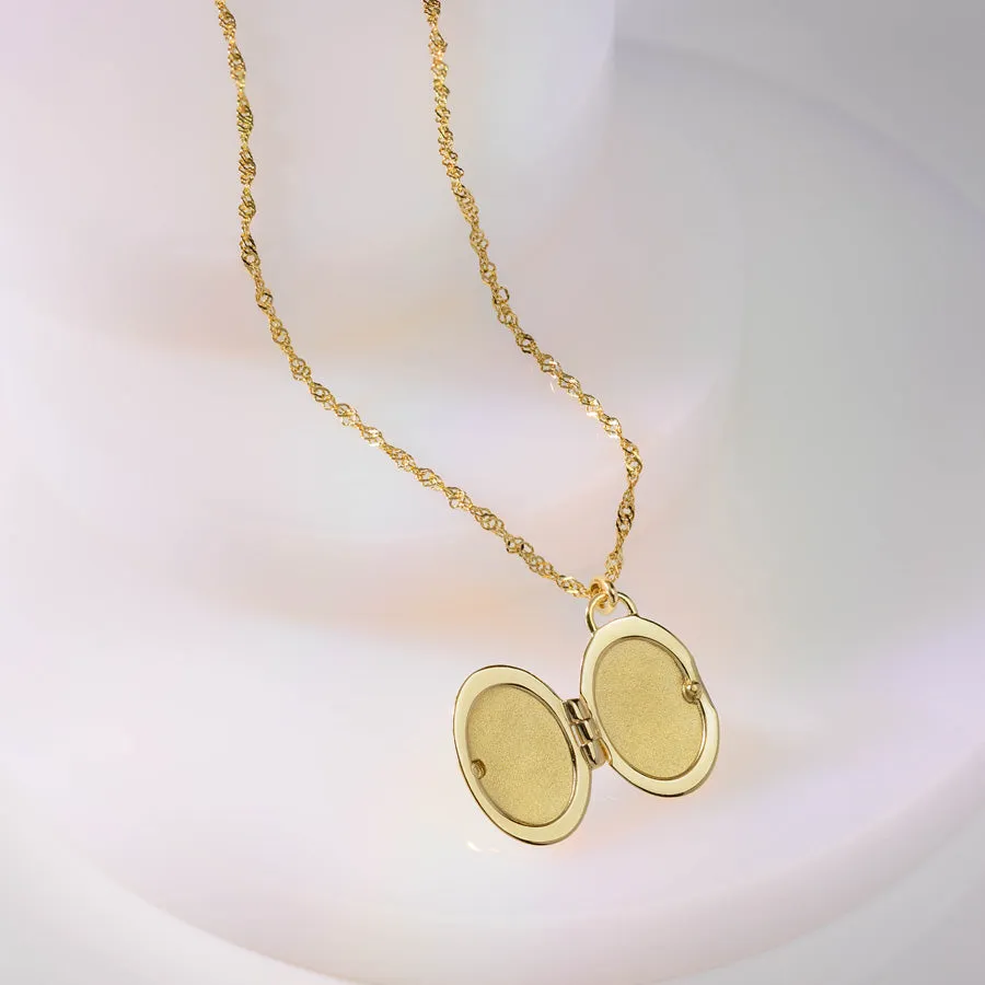 Glimmer Petite 14K Gold Vermeil Necklace