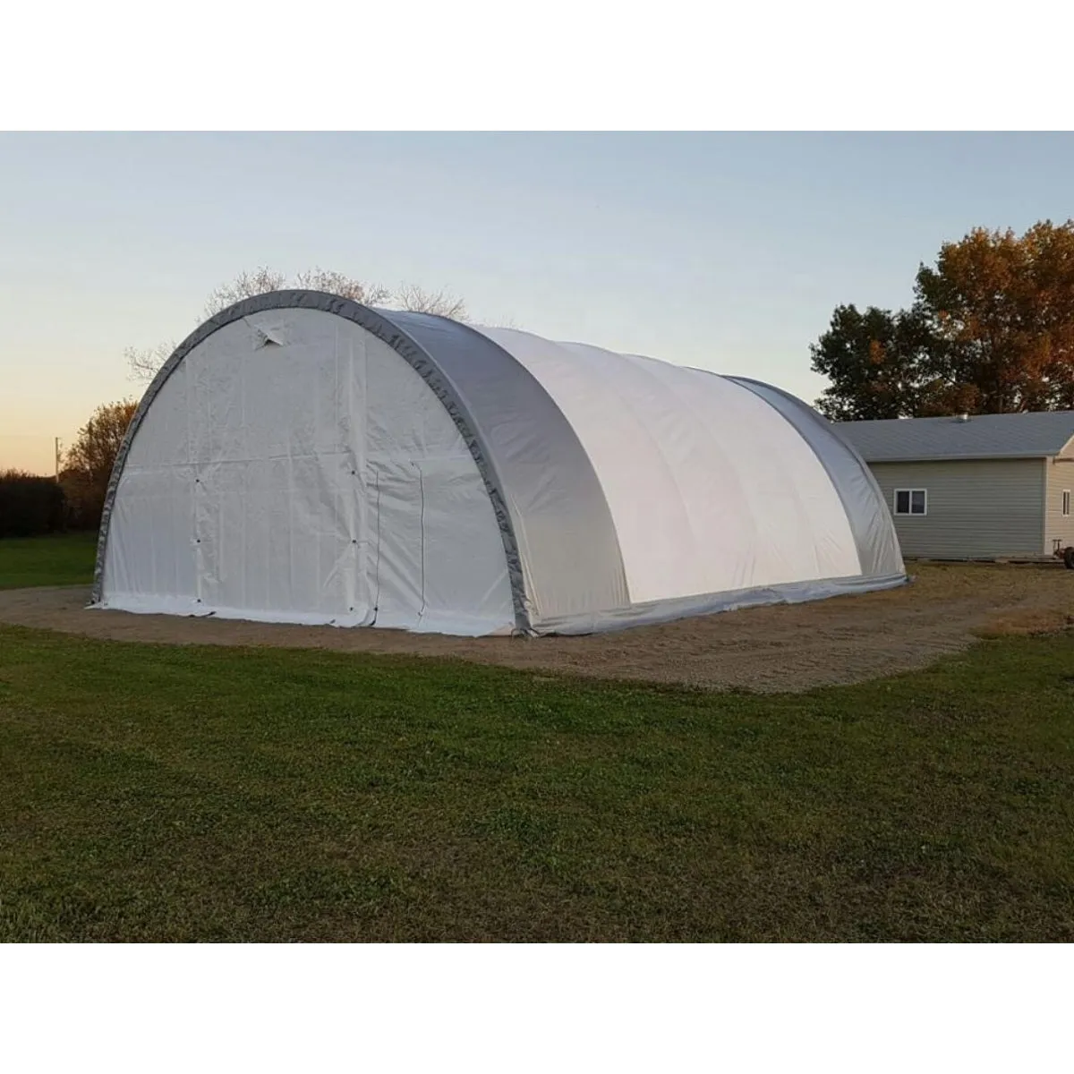 Gold Mountain Single Truss Arch Storage Shelter W30'xL40'xH15' SS000132