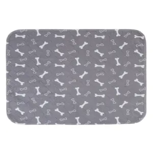 Goofy Tails Reusable Pee Pads for Dogs (Bone Print,90x80cm)