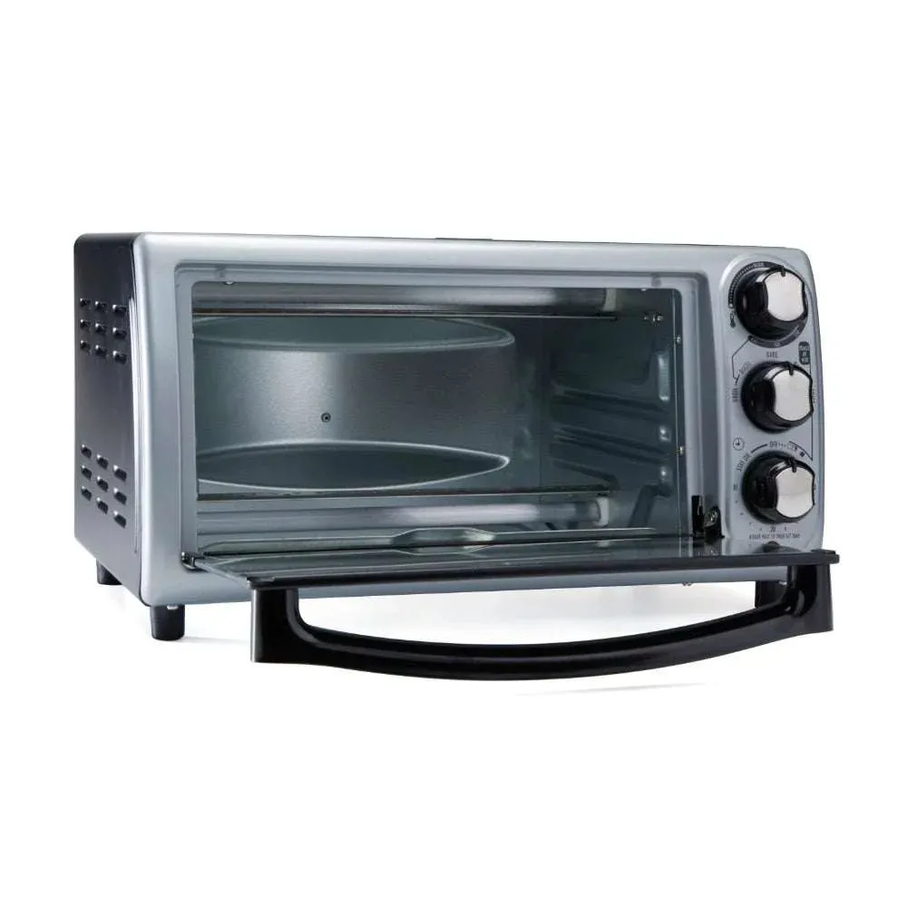 Hamilton Beach 4 Slice Toaster Oven, Silver