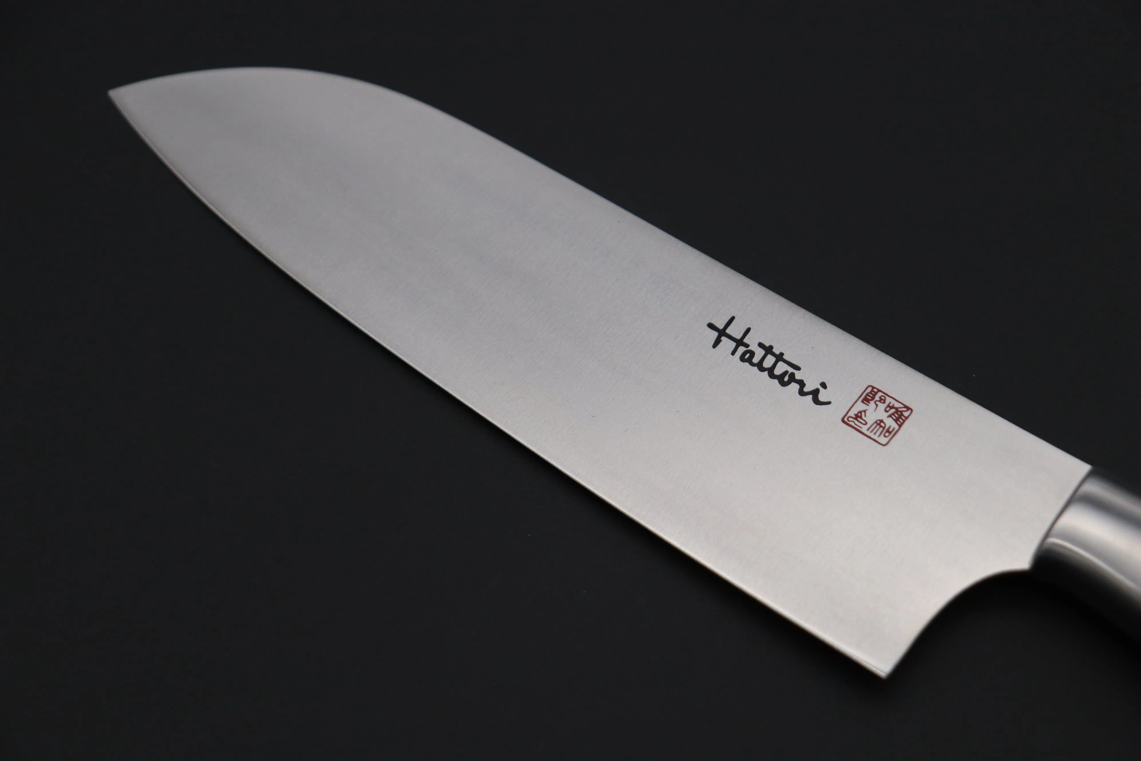 Hattori Forums FH Series FH-4D Santoku 170mm (6.6inch, ”Black Space"Corian® Handle)