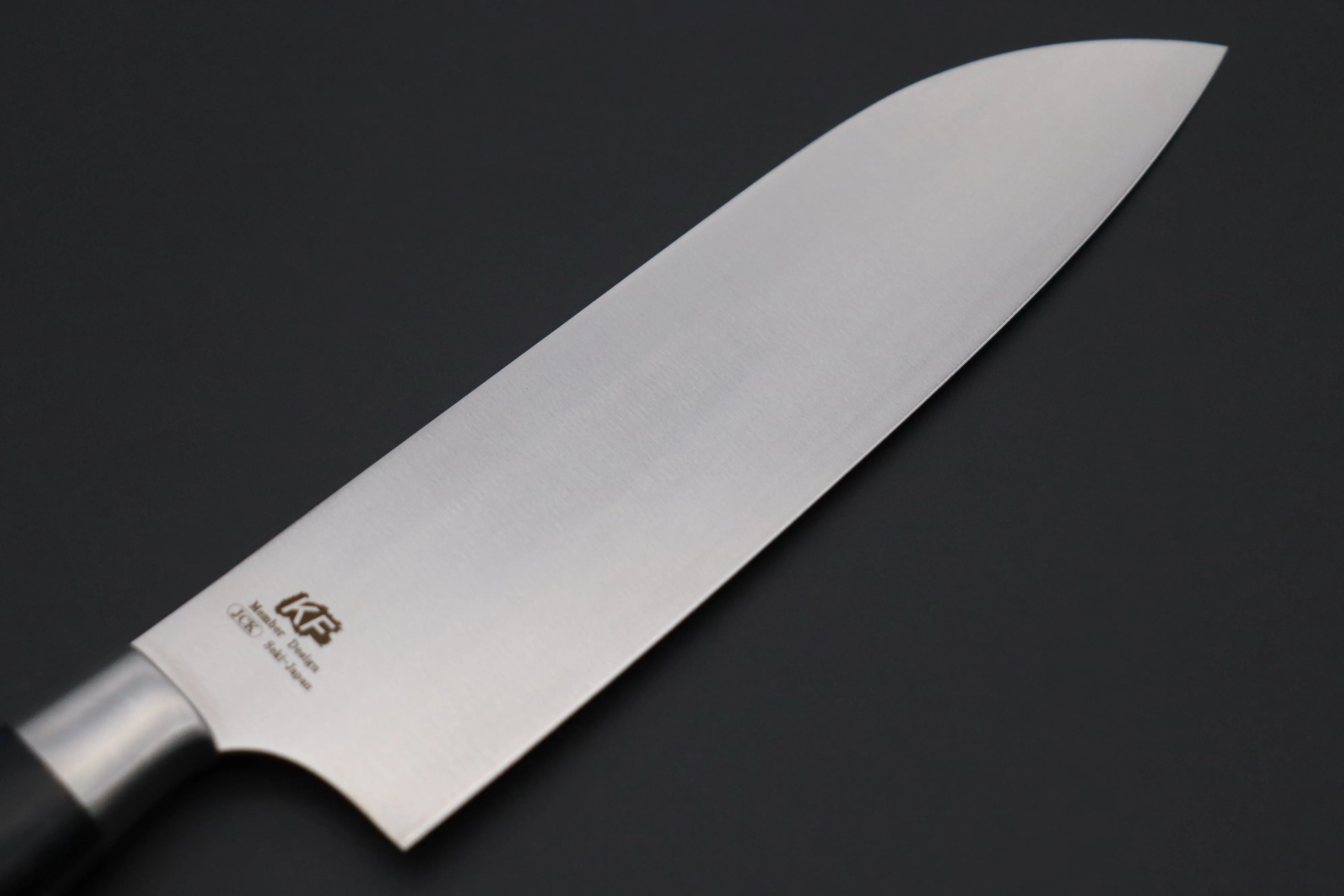 Hattori Forums FH Series FH-4D Santoku 170mm (6.6inch, ”Black Space"Corian® Handle)