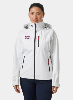 Helly Hansen Women's Hooded Custom Crew Jackets, White