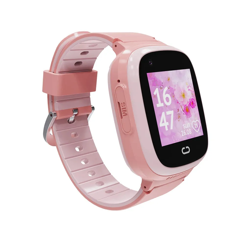 Kids Water Resistant GPS Smart Watch - Pink