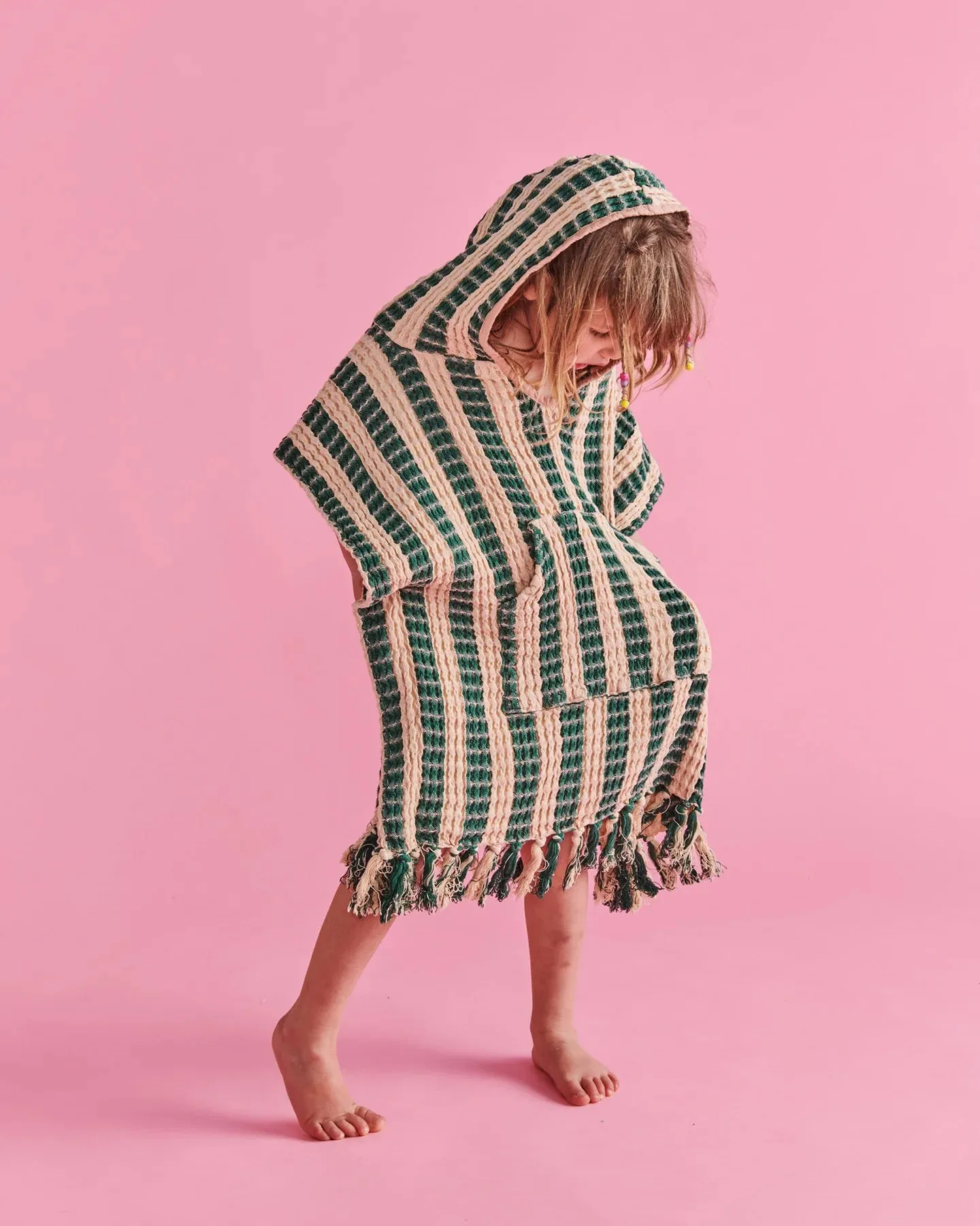 Kip & Co Folklore Kids Waffle Poncho