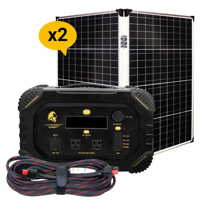 Lion Energy Summit - Bluetooth Portable Generator Kit (665Wh LiFePO4, 530W AC)