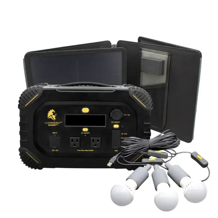 Lion Energy Summit - Bluetooth Portable Generator Kit (665Wh LiFePO4, 530W AC)