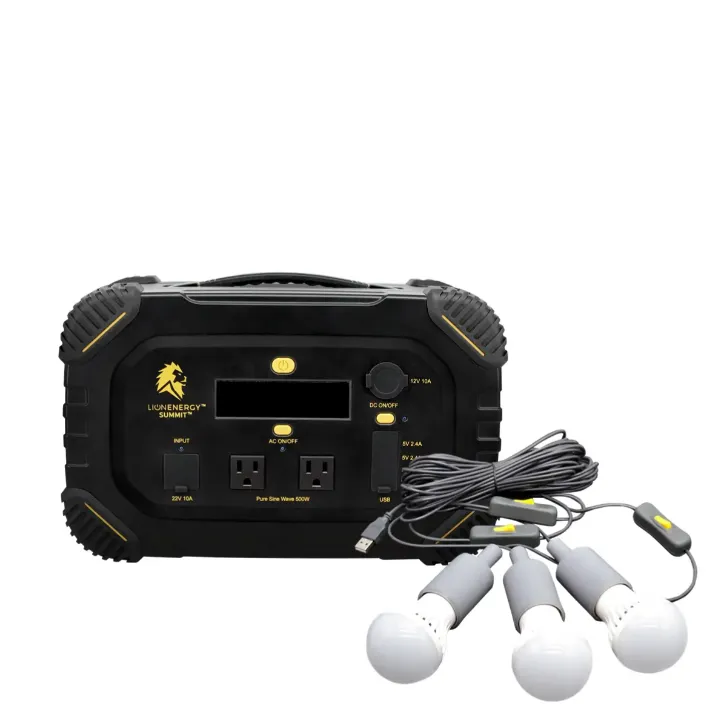 Lion Energy Summit - Bluetooth Portable Generator Kit (665Wh LiFePO4, 530W AC)