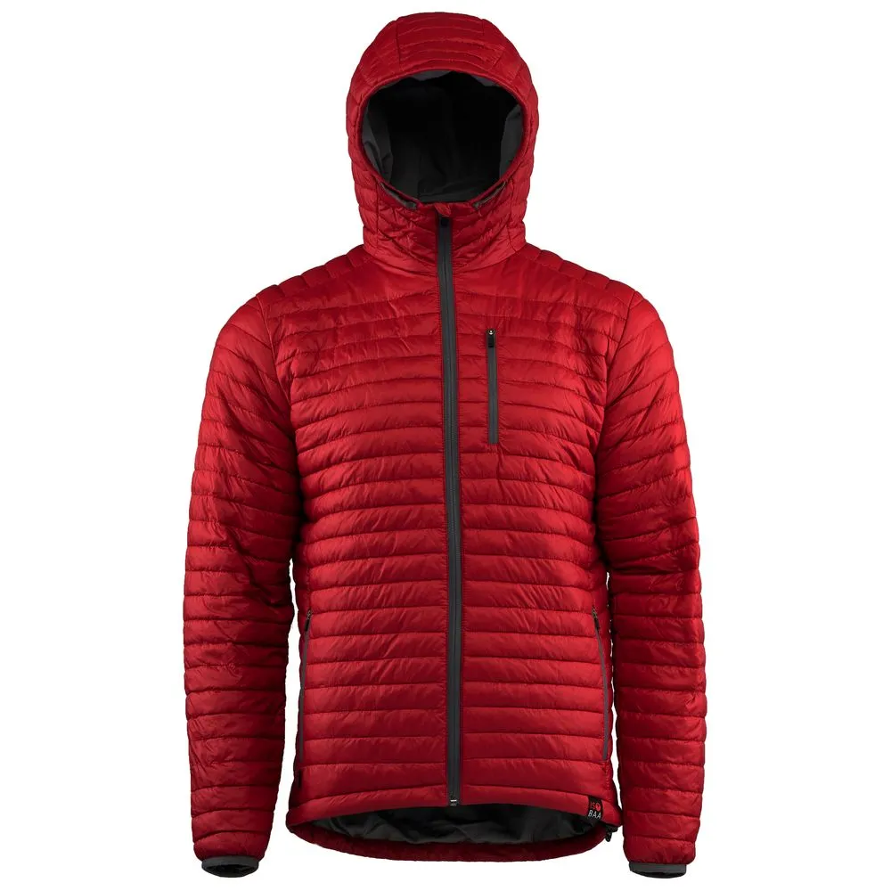 Mens Merino Wool Insulated Jacket (Red/Smoke)