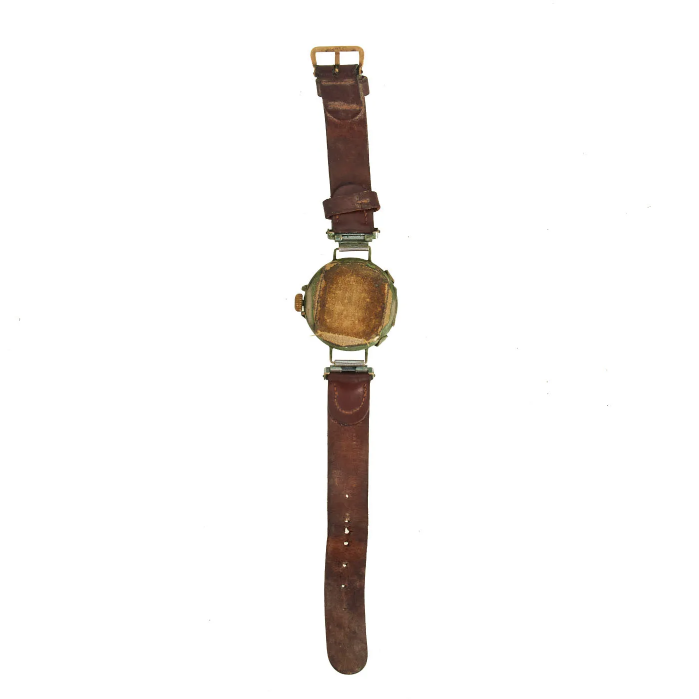 Original U.S. WWI Swiss Made Lancet Trench Watch With Shrapnel Cage and Original Strap - Langendorf Watch Company