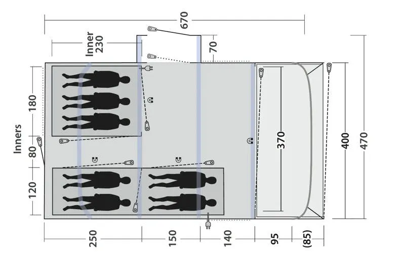 Outwell Vermont 7 Air Tent 2025