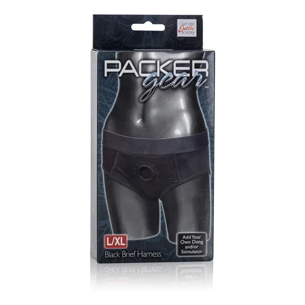 Packer Gear Black Brief Harness (Large/X-Large)