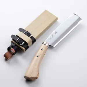 "AZUMASYUSAKU" Top Level Polished Japanese Hatchet / Machete Aogami Steel, Single edge Right Hander 120mm-240mm (NATA)