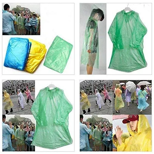 Raincoat Disposable Waterproof Reusable Rain coat Poncho for Men and Women