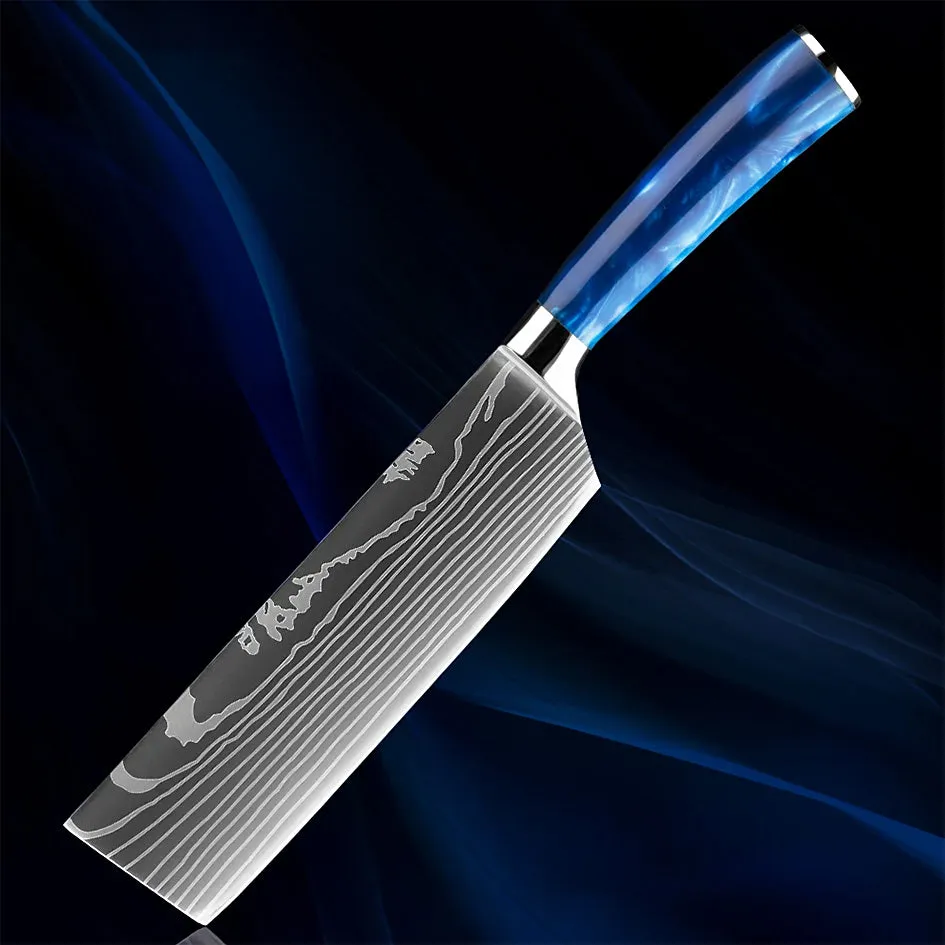 Razor Sharp Kitchen Knife Blue