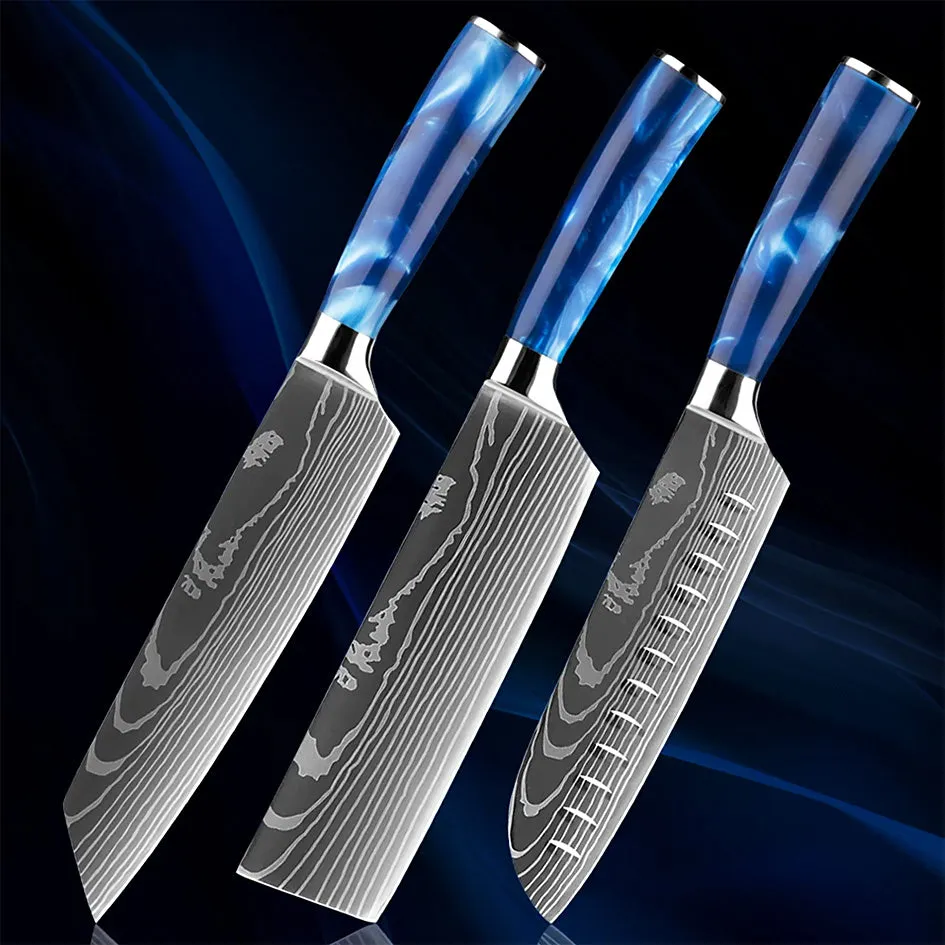 Razor Sharp Kitchen Knife Blue