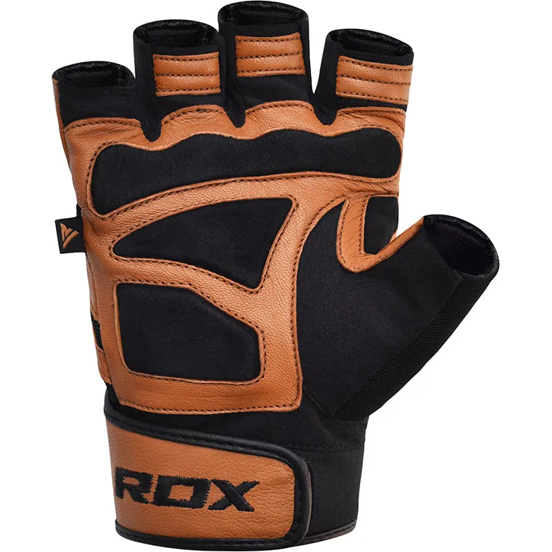 RDX S12 Leather Fitness Training Gloves