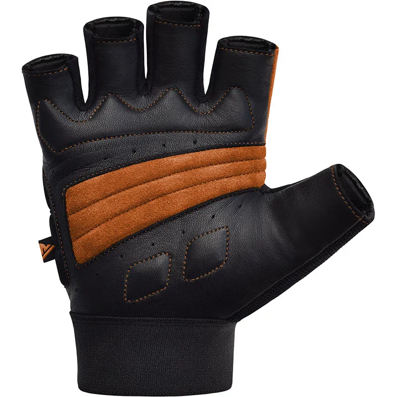 RDX S14 Leather Gym Gloves