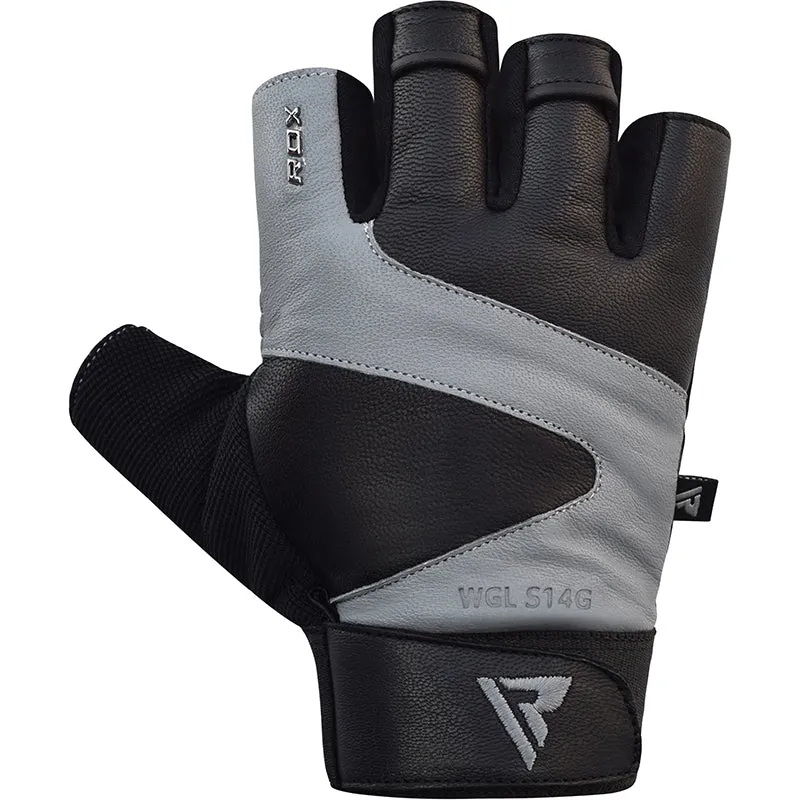 RDX S14 Leather Gym Gloves